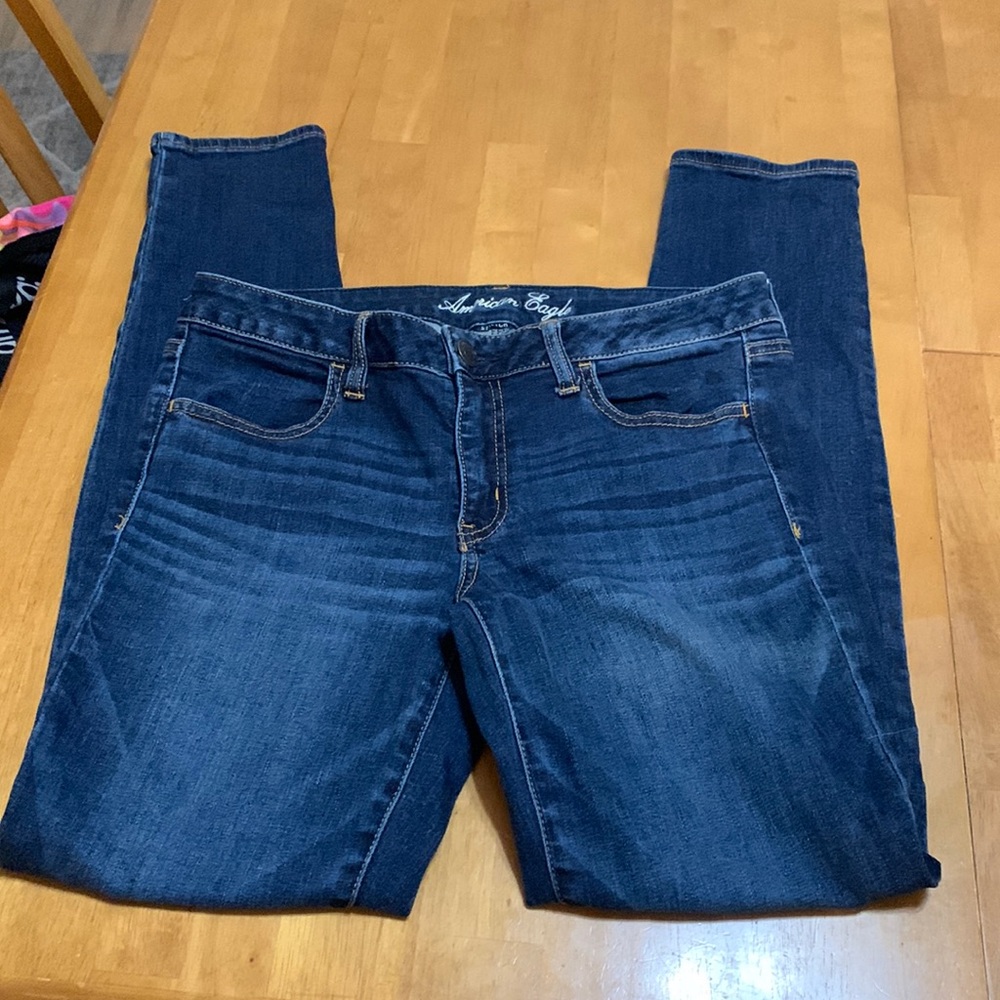 American Eagle size 12 dark was jeggings jeans